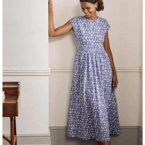 Boden Blue Floral Maxi Dress Size US 20 / 22